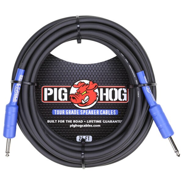 Main product image for Pig Hog PHSC25 25 ft. Tour Grade Speaker Cable 14 AWG 1/4" to 1/4"256-033